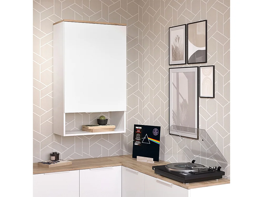 Sideboard blanc/sonoma 60x30x100 wido