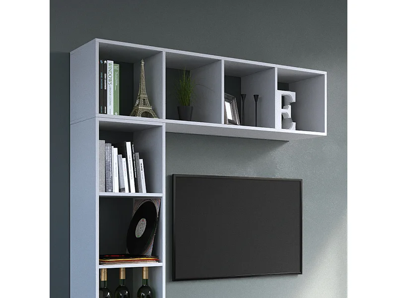 Room Divider biały 142.5x33x36.2 ludus