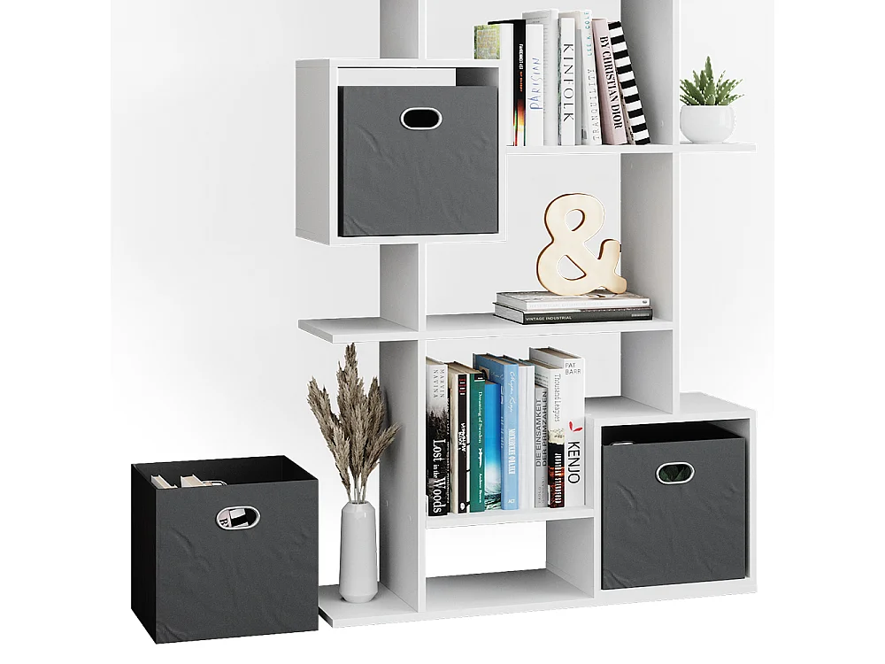 Meuble de rangement cube blanc 92x29x187.7 cube