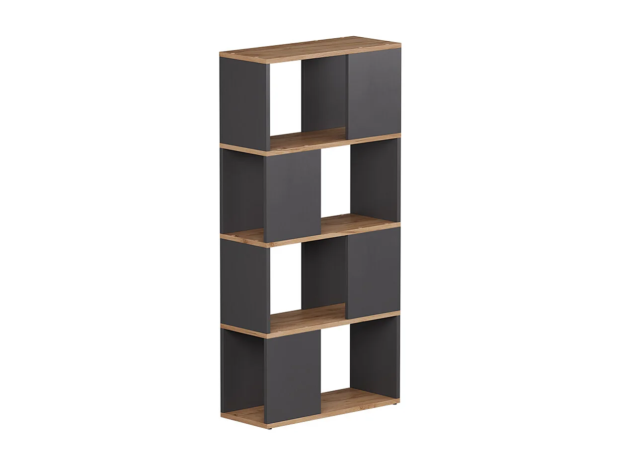 Séparation de pièce anthracite/chêne doré 60x24x124.5 eneos