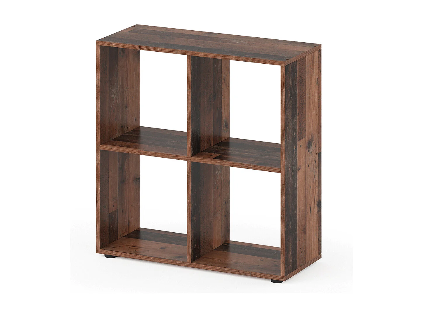 Meuble de rangement cube bois antique 72.6x29x72 tetra