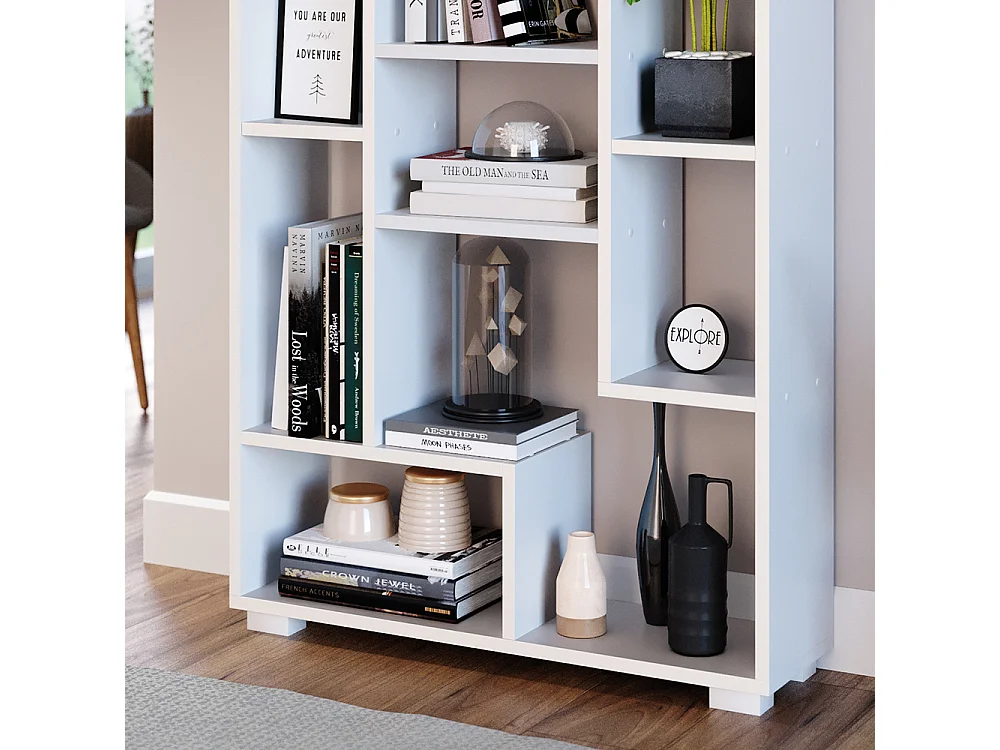 Meuble de rangement cube blanc 70.2x20.1x120 domus