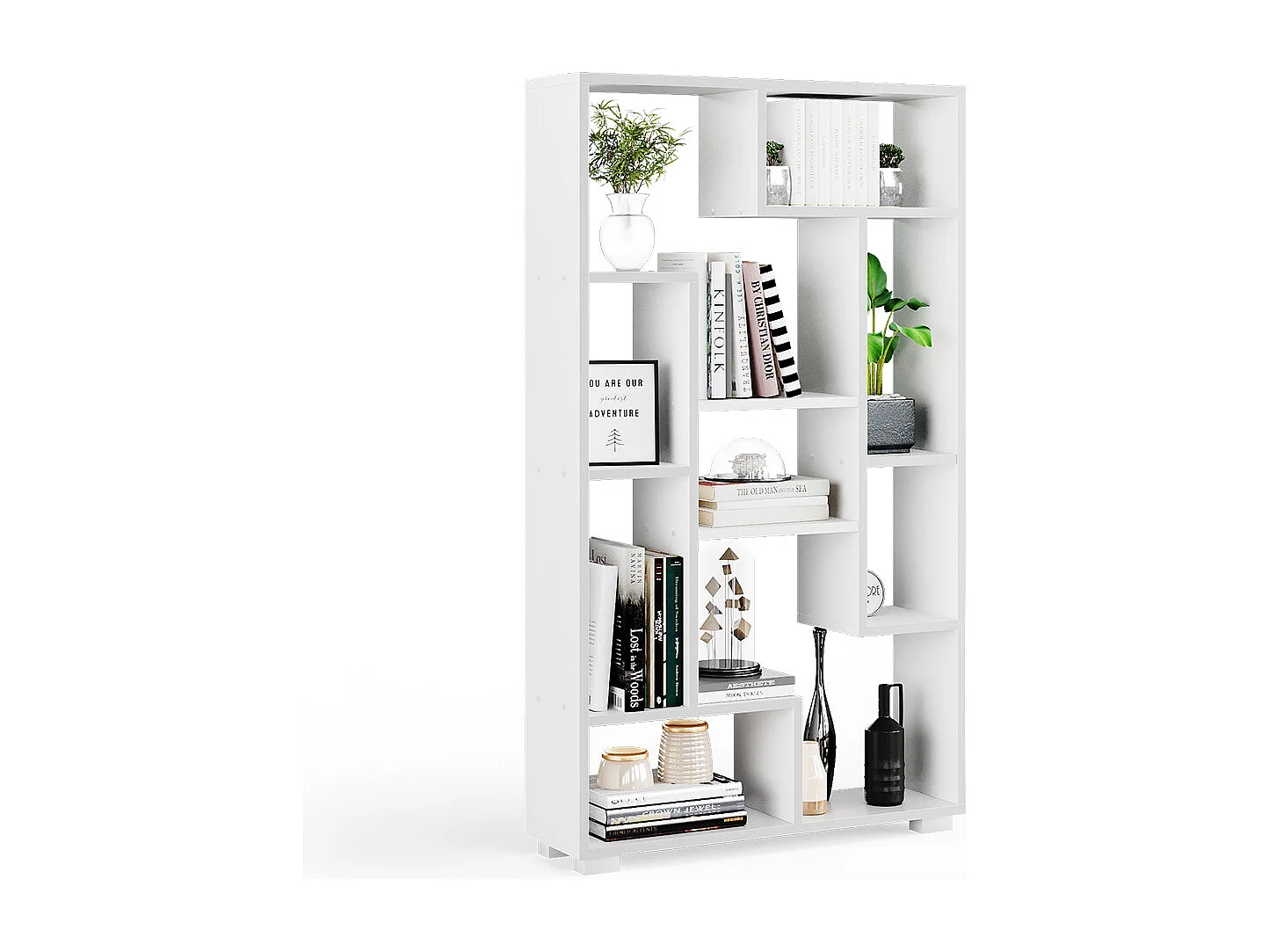 Meuble de rangement cube blanc 70.2x20.1x120 domus