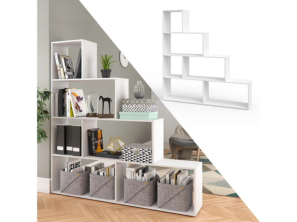 Étagère blanc 163x29x155