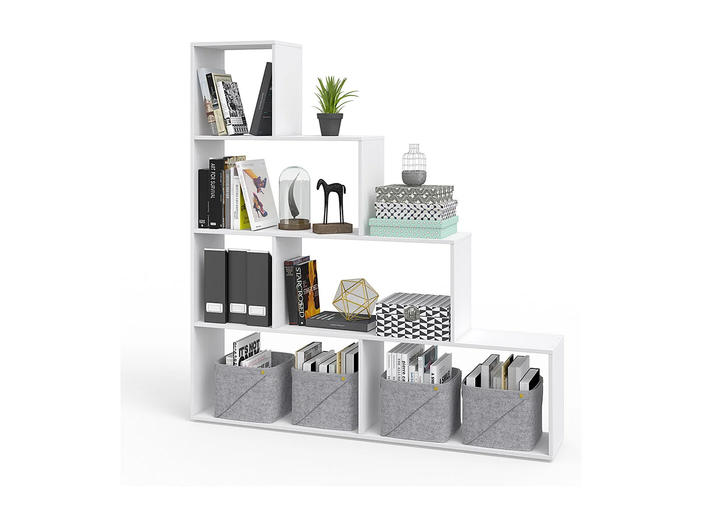 Étagère blanc 163x29x155