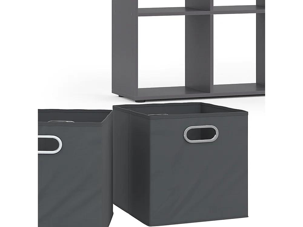 Meuble de rangement cube gris 143x29x72 scutum
