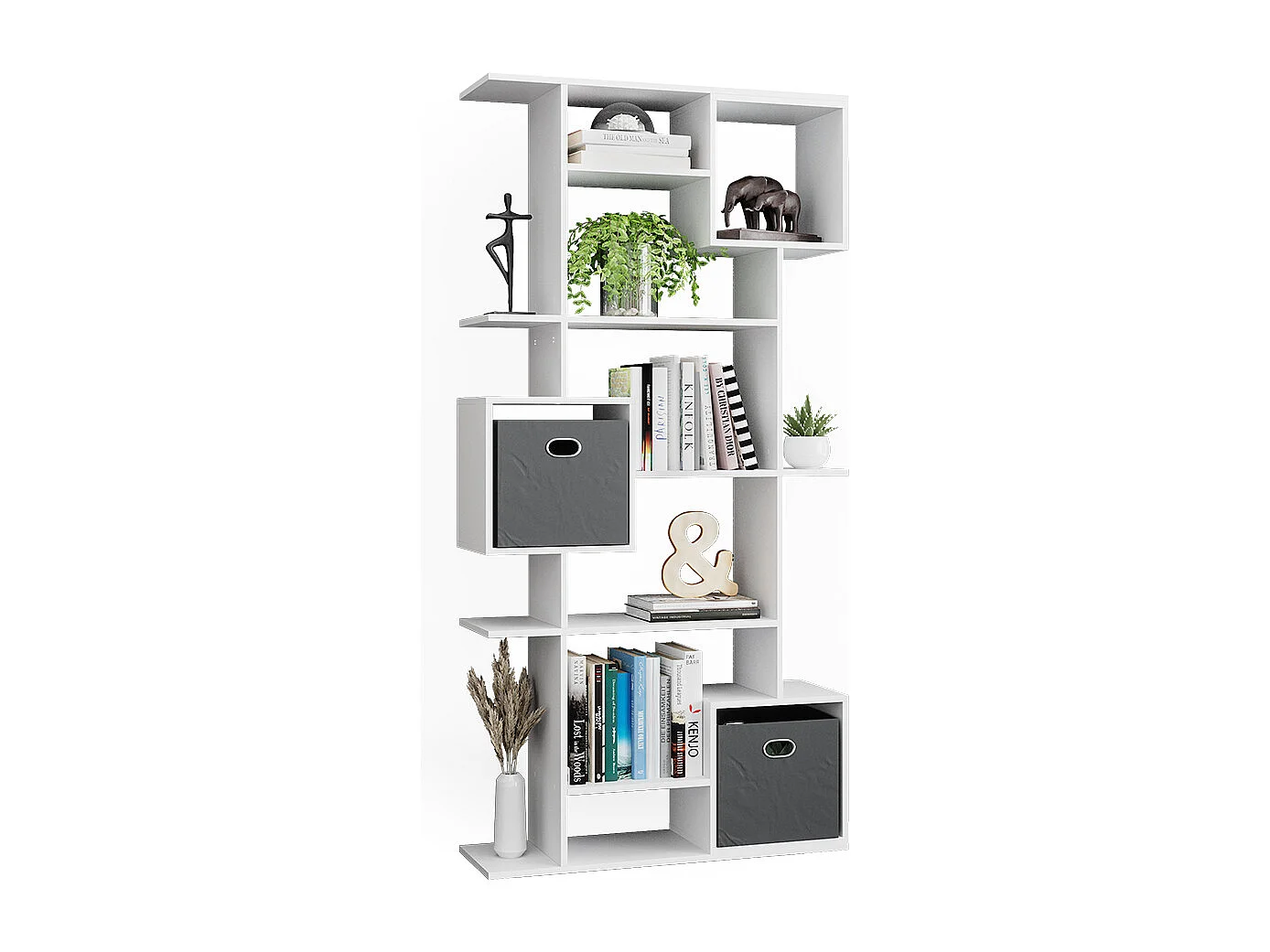 Meuble de rangement cube blanc 92x29x187.7 cube