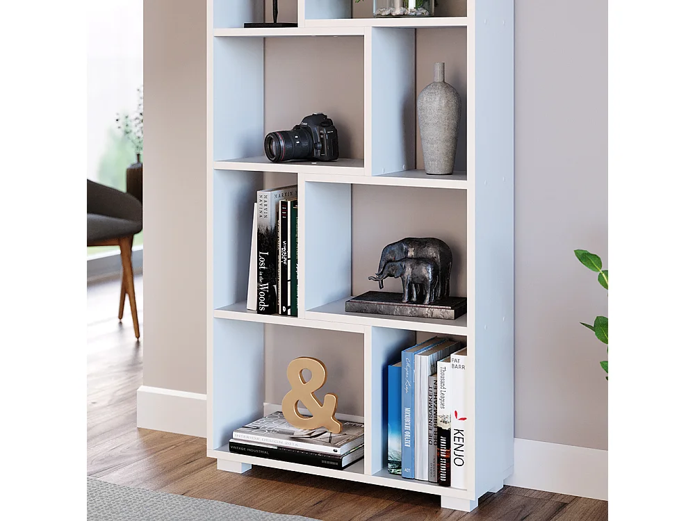 Meuble de rangement cube blanc 60.2x20.1x120 domus