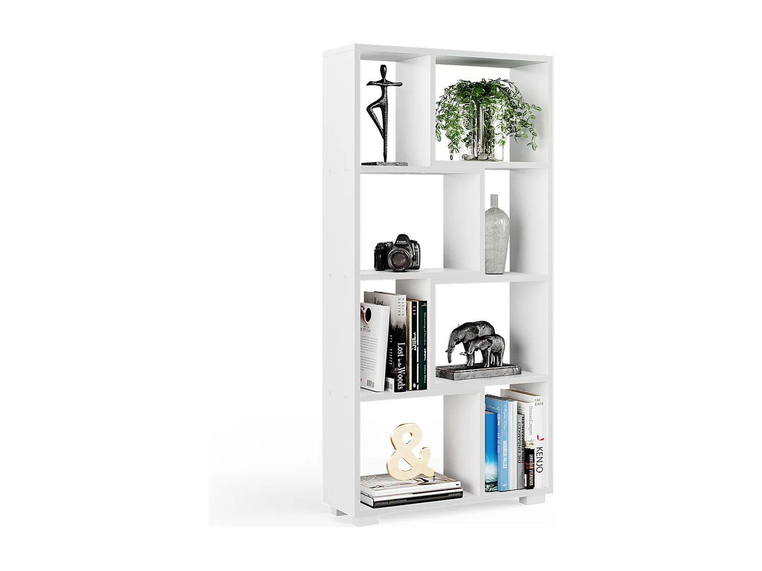 Meuble de rangement cube blanc 60.2x20.1x120 domus