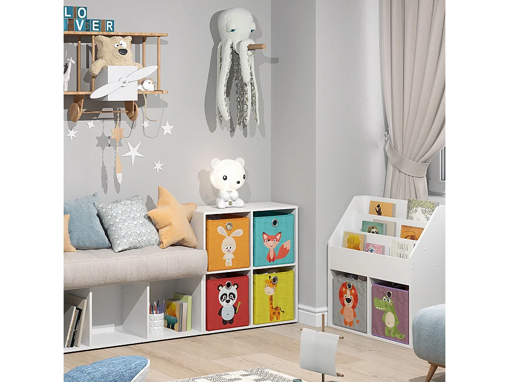 Meuble de rangement cube blanc 72.6x29x72 tetra