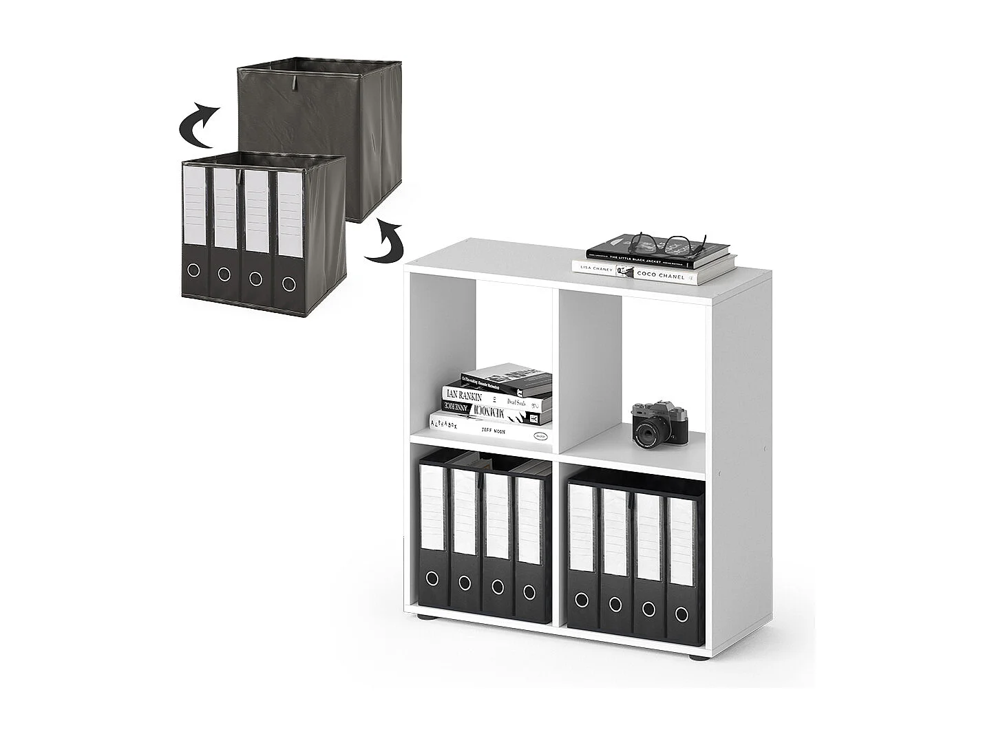 Separador de ambientes blanco 72.6x29x72 tetra