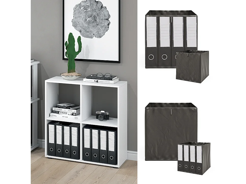 Room Divider biały 72.6x29x72 tetra