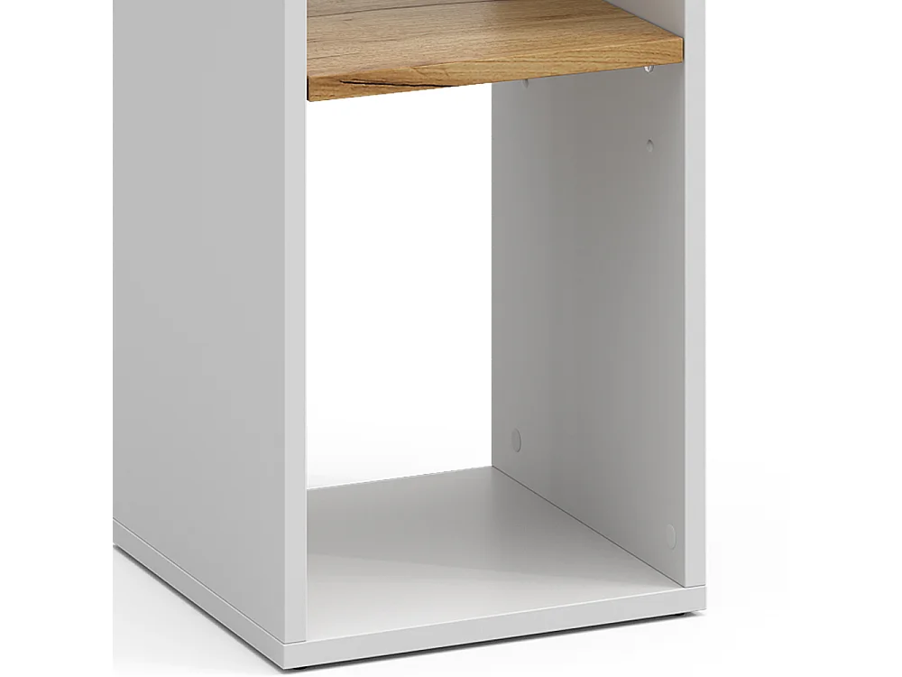 Étagère à livres chêne blanc/force de lor 30x30x74 tomy