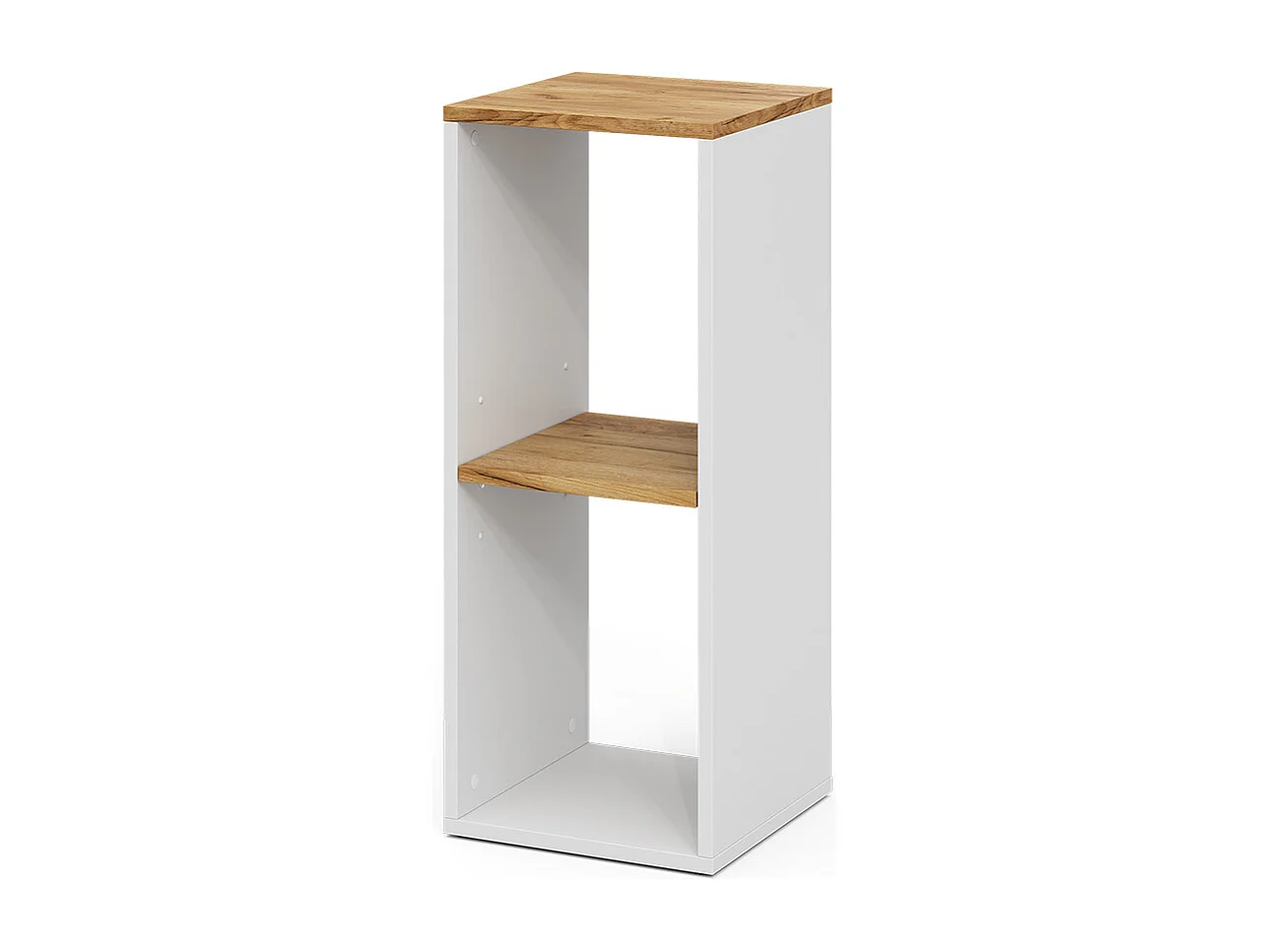 Étagère à livres chêne blanc/force de lor 30x30x74 tomy