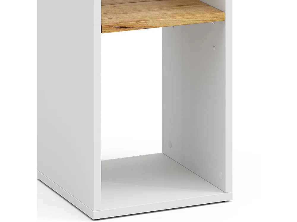 Étagère à livres chêne blanc/force de lor 30x30x74 tomy