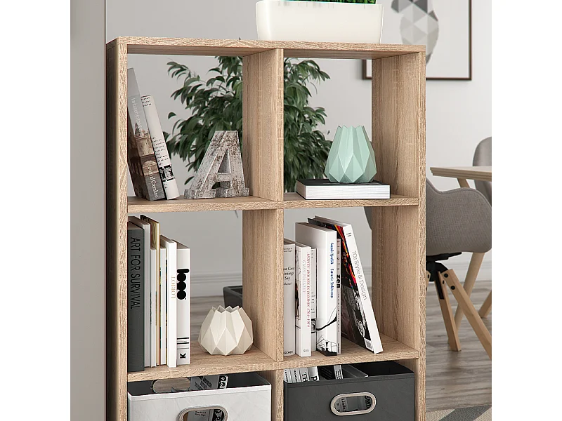 Meuble de rangement cube sonoma 72x29x107.8 karree