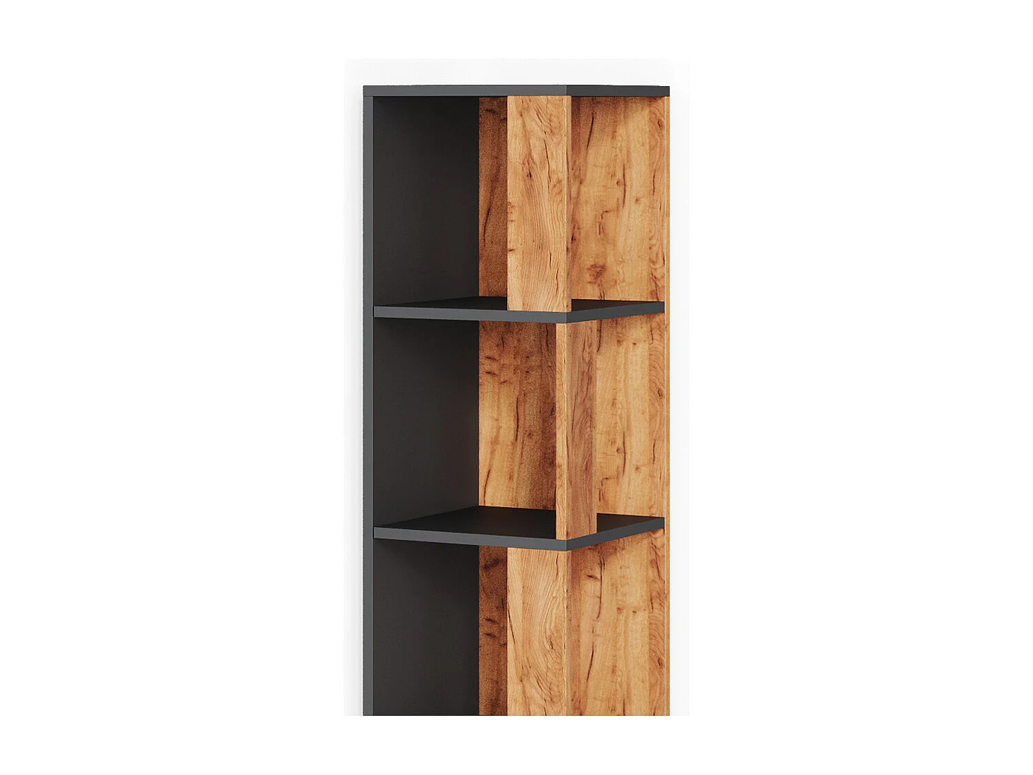 Corner shelf gold power oak 33.3x33.3x162.2 lio