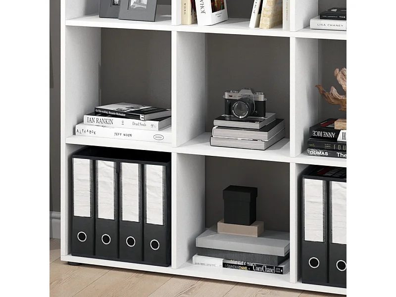 Meuble de rangement cube blanc 104x29x108 nove