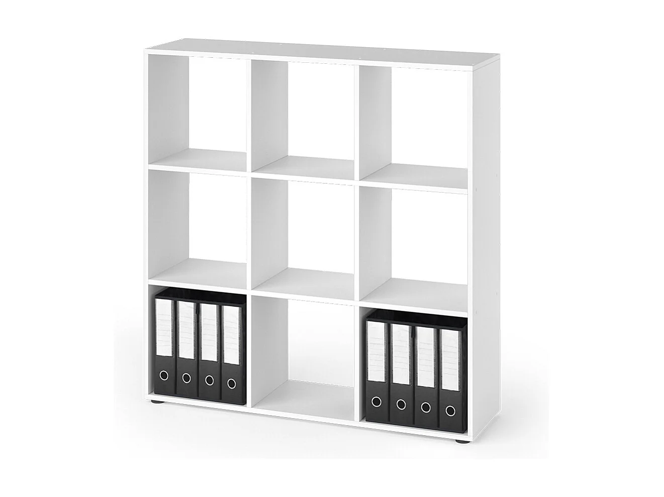 Meuble de rangement cube blanc 104x29x108 nove