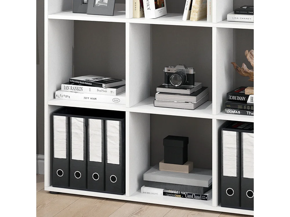 Meuble de rangement cube blanc 104x29x108 nove
