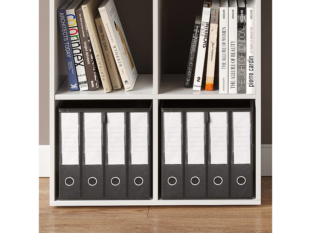 Meuble de rangement cube blanc 72x29x107.8