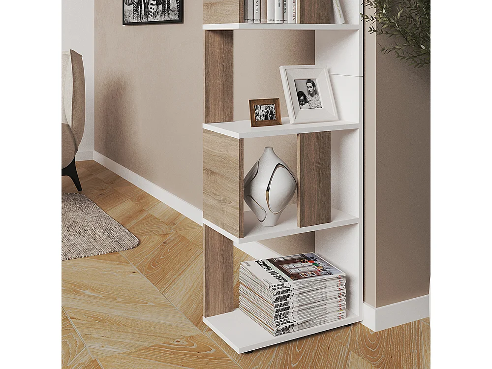 Room divider sonoma/white 45x23.6x162.6