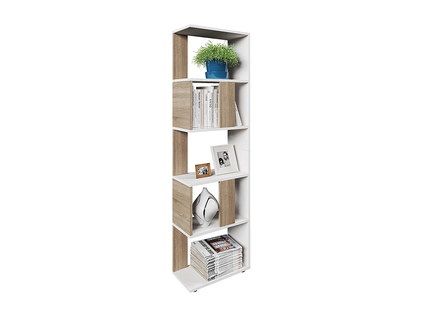 Room divider sonoma/white 45x23.6x162.6