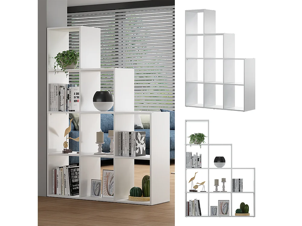 Étagère blanc 103.5x29x144 aramis