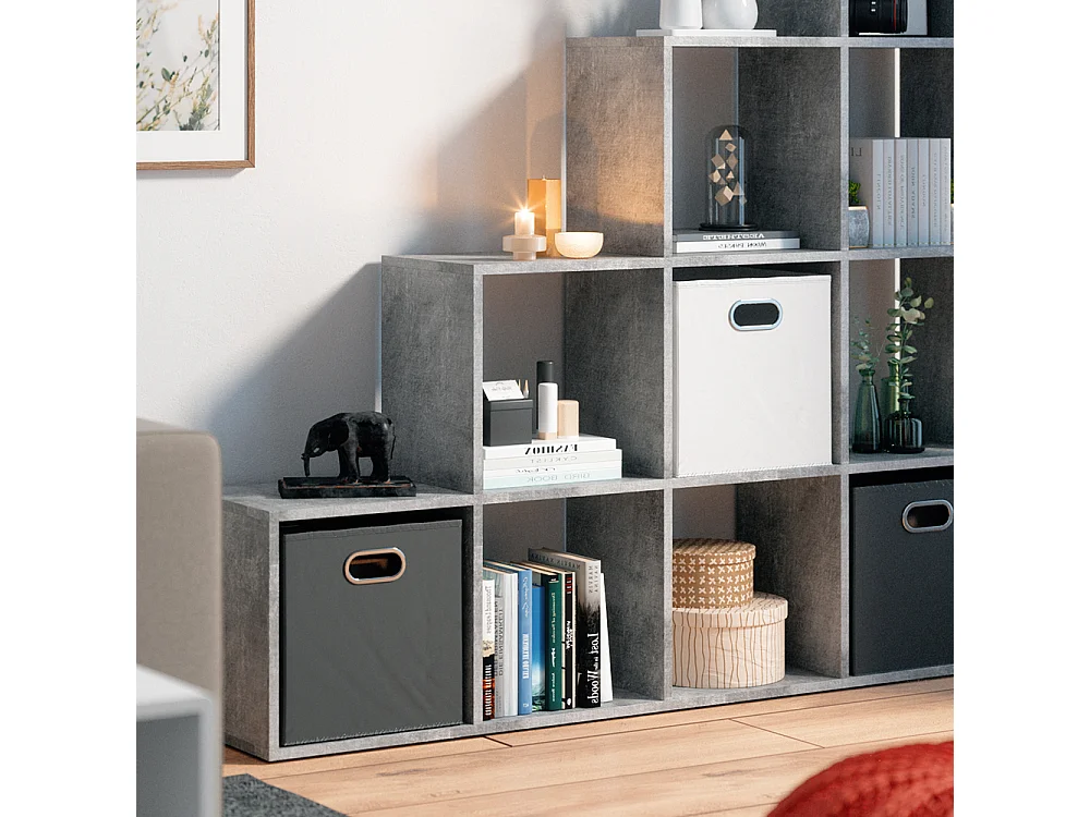 Treppenregal beton 142.5x29x140