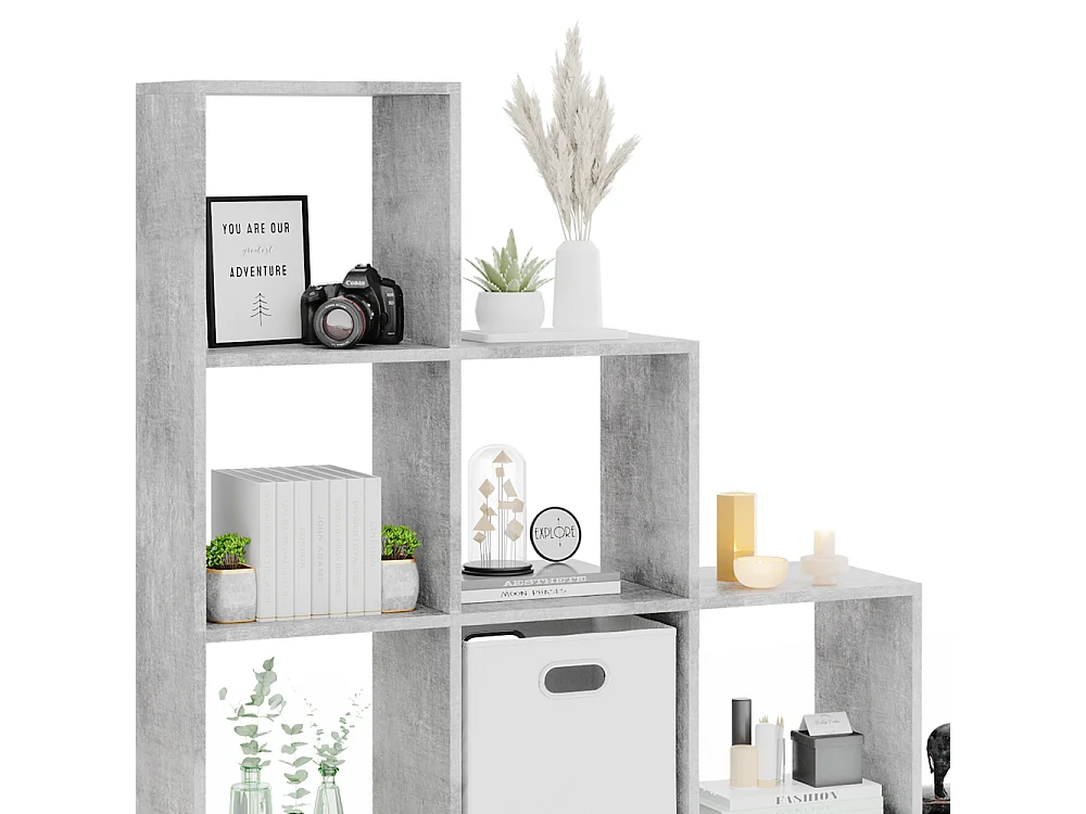 Treppenregal beton 142.5x29x140