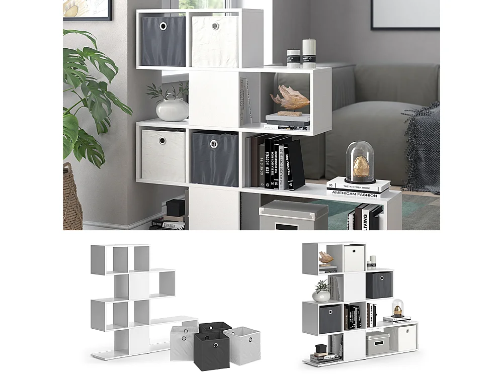 Separador de ambientes blanco 124.4x26x113 hylda