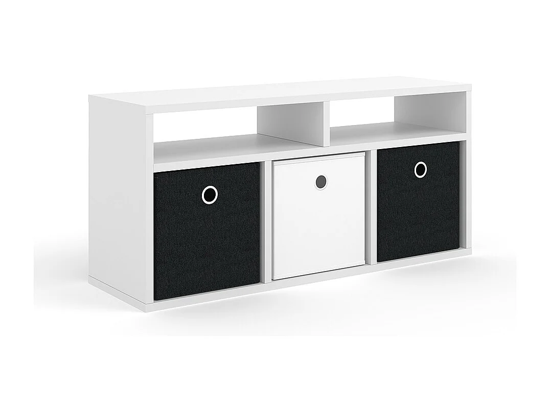 Meuble de rangement cube blanc 84.4x26x39 hylda