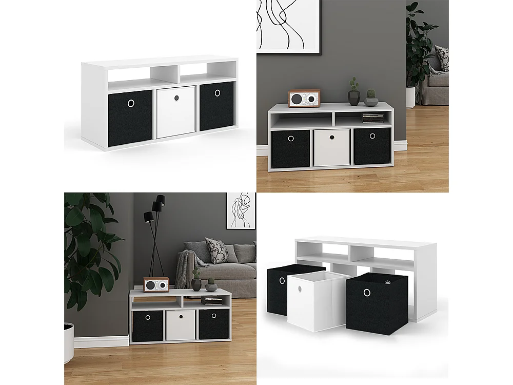 Separador de ambientes blanco 84.4x26x39 hylda