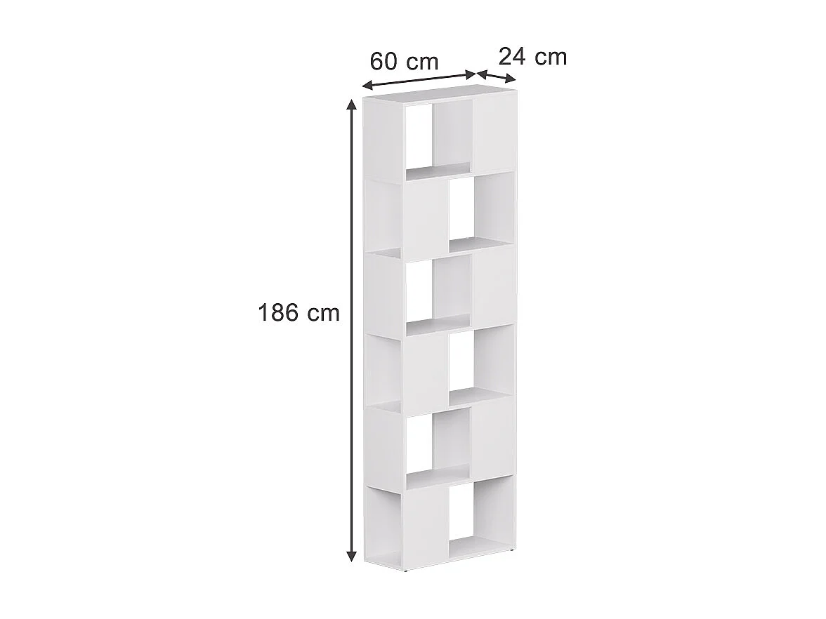 Rumdeler hvid 60x24x186 eneos