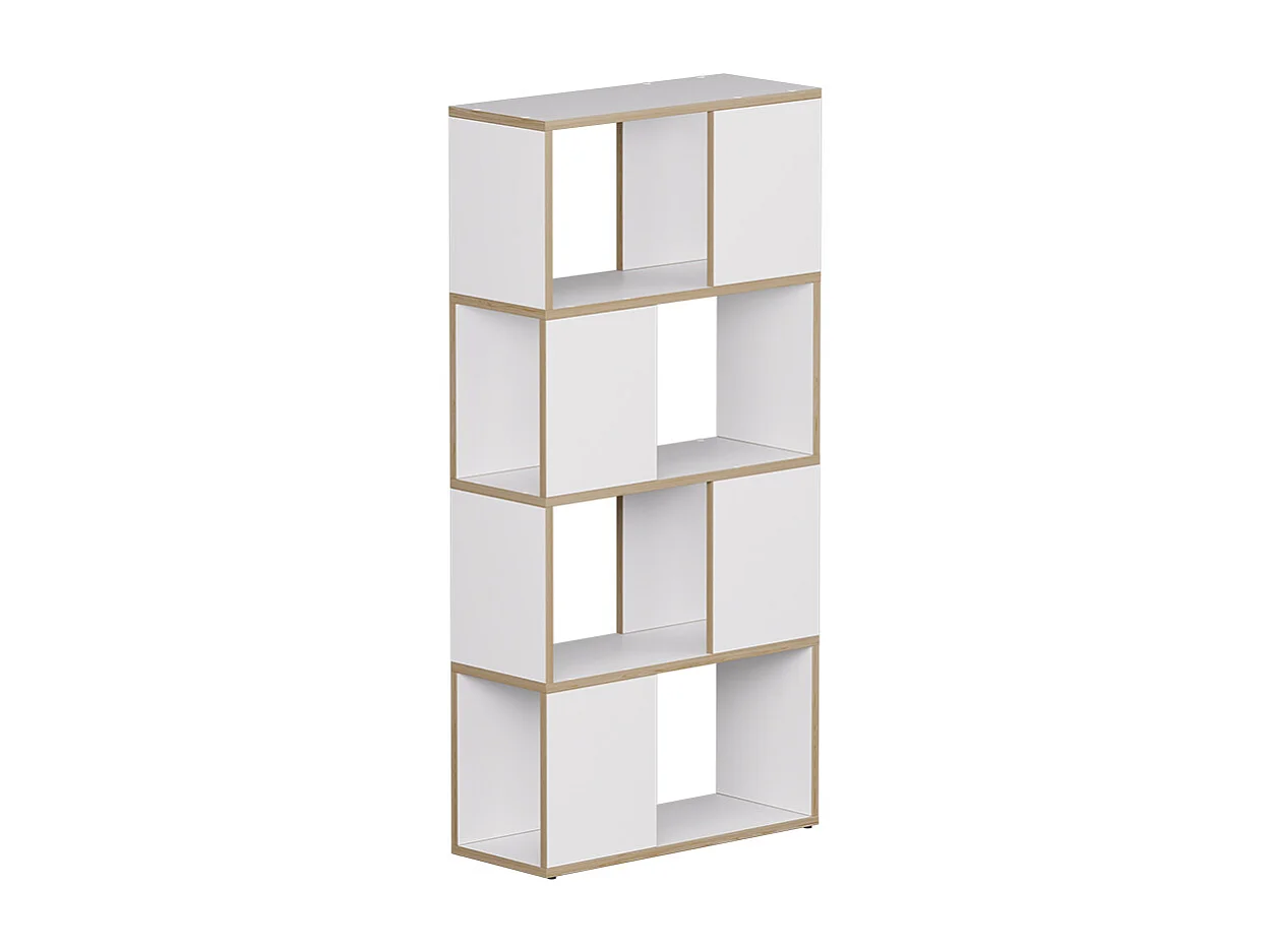 Séparation de pièce blanc/chêne 60x24x124.5 eneos