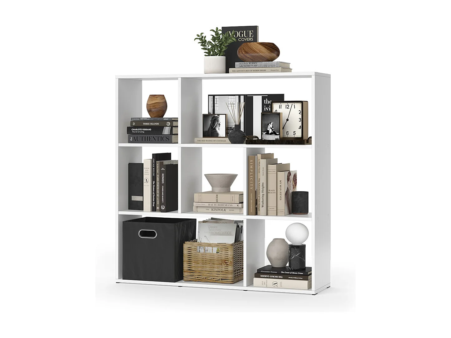 Meuble de rangement cube blanc 107.2x29x107.8 nove