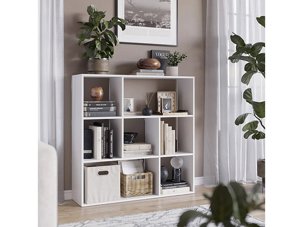 Meuble de rangement cube blanc 107.2x29x107.8 nove