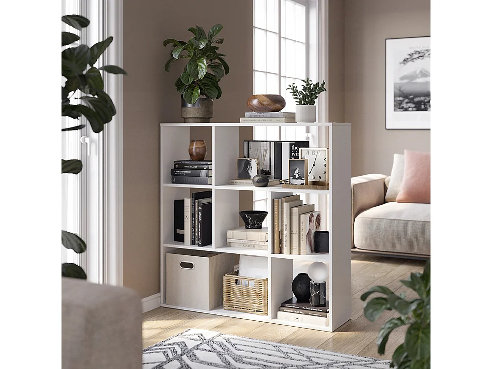 Meuble de rangement cube blanc 107.2x29x107.8 nove