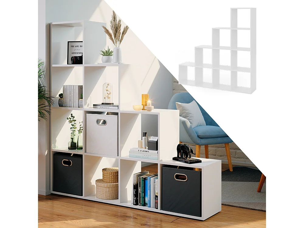 Étagère blanc 142.5x29x140