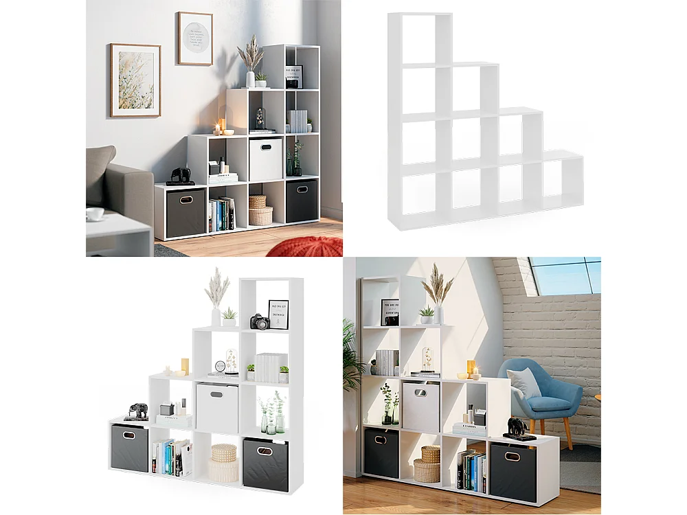 Étagère blanc 142.5x29x140