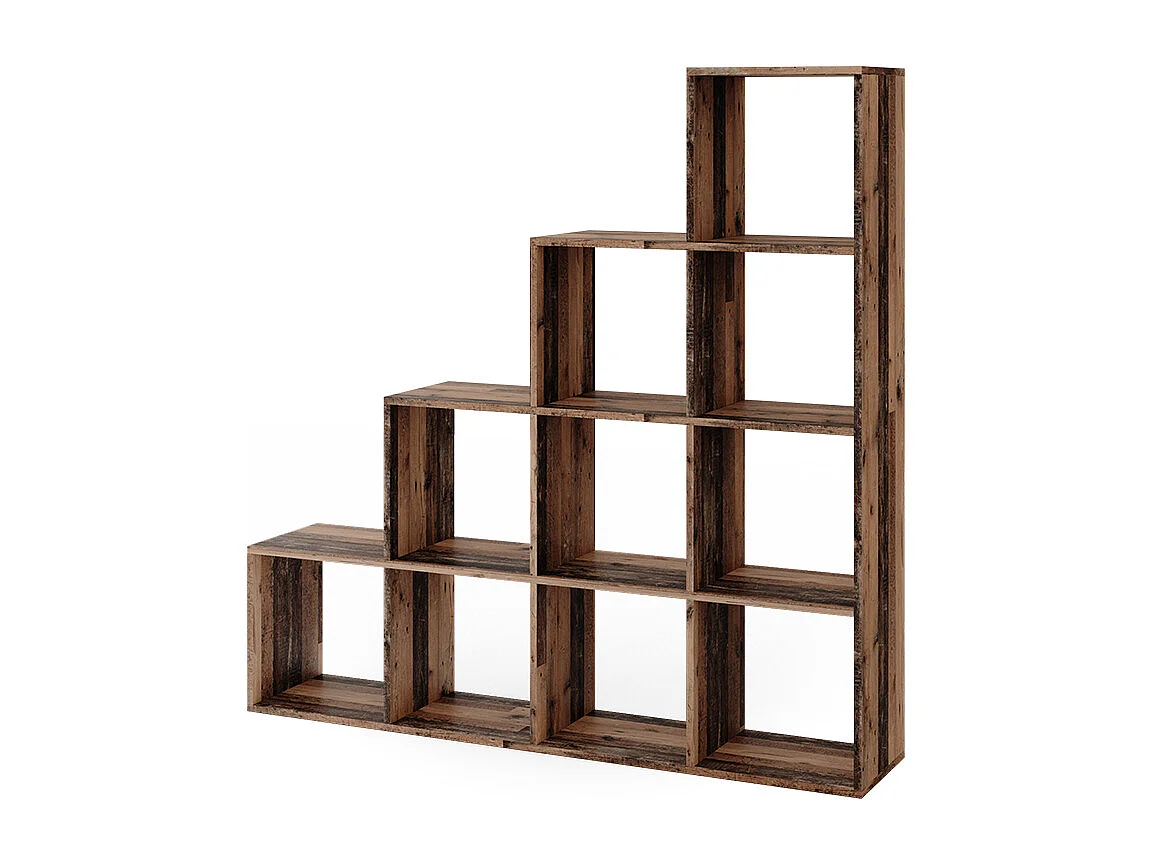 Étagère bois antique 142.5x29x140