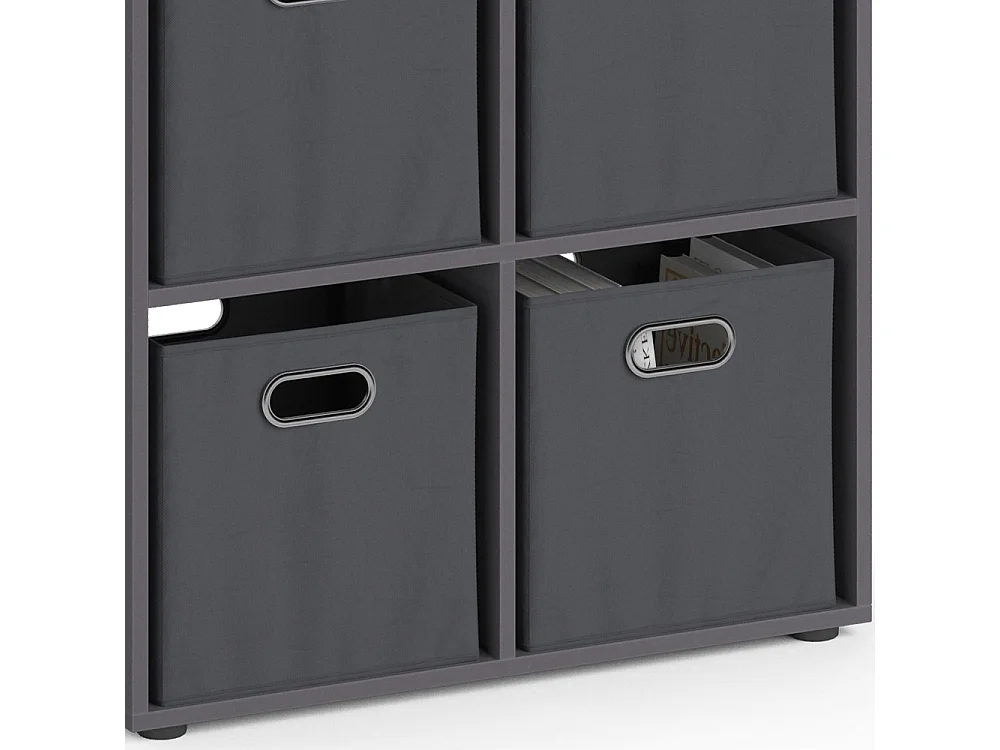 Meuble de rangement cube gris 72.6x29x72 tetra