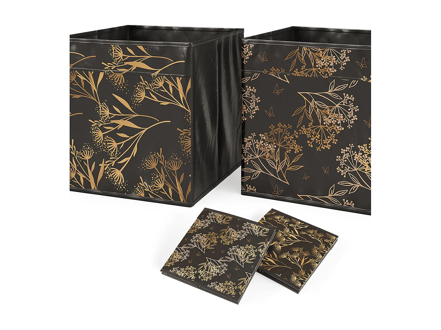 Meuble de rangement cube noir 72.6x29x72 tetra