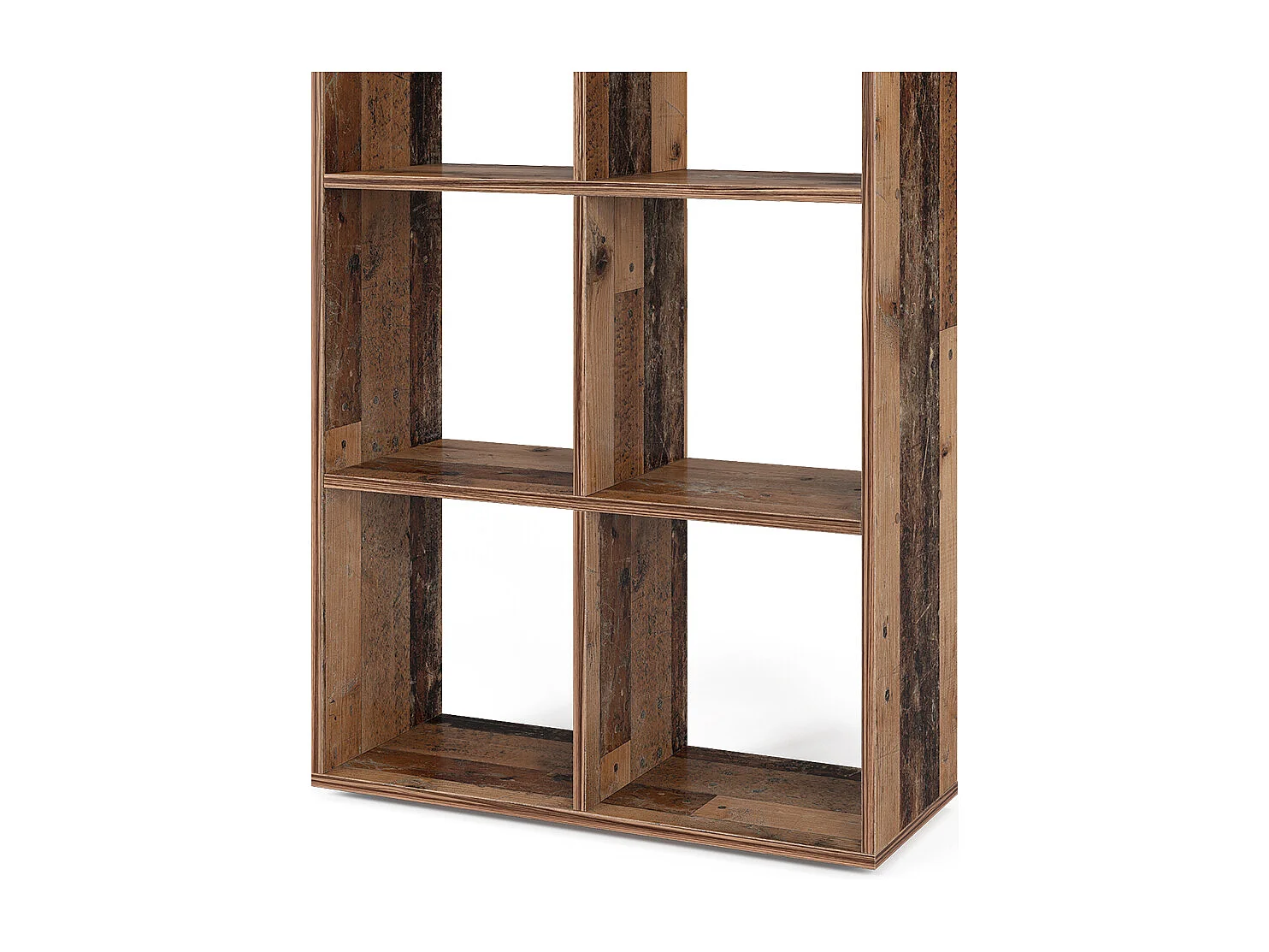 Meuble de rangement cube bois antique 72x29x107.8