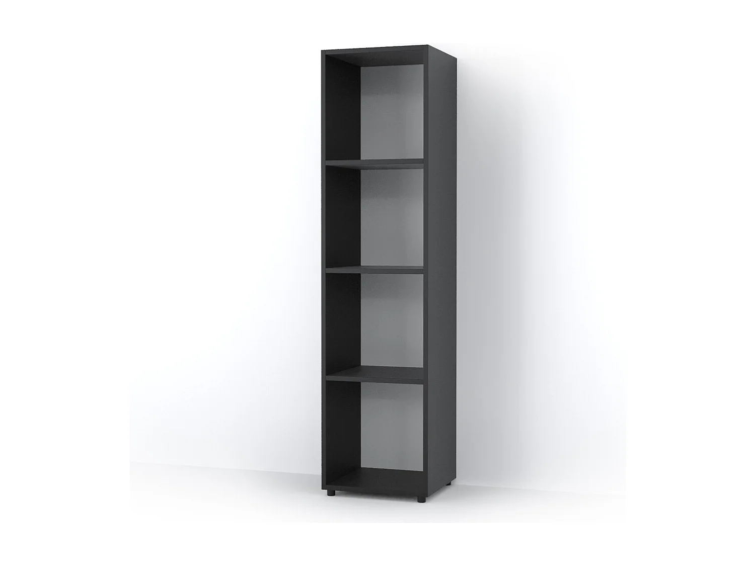 Meuble de rangement cube noir 142.5x33x36.2 ludus