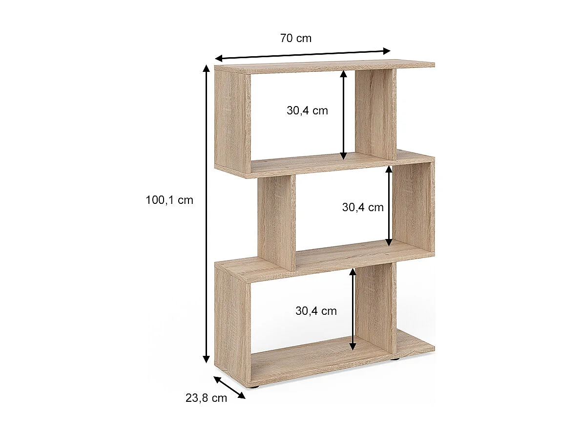 Séparateur despace sonoma 70x23.8x97.4 levio