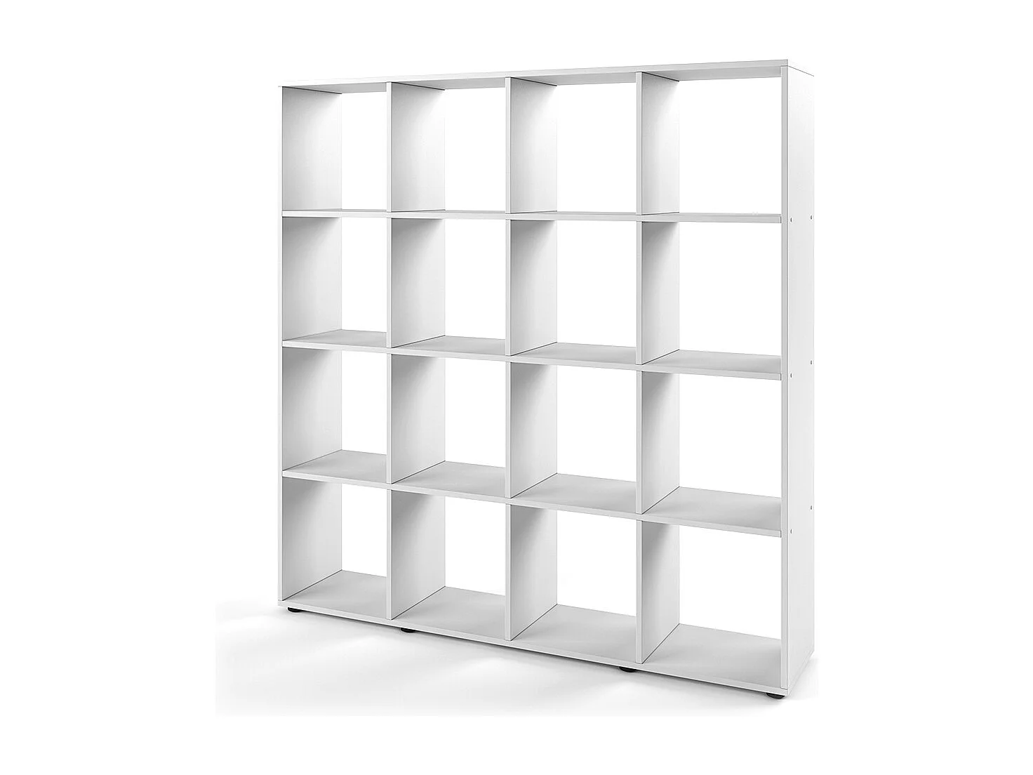 Meuble de rangement cube blanc 138.5x29x142.5 karree