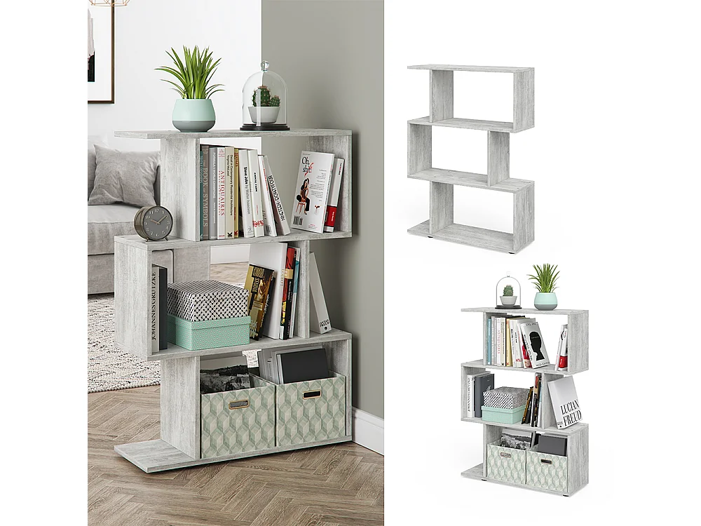 Room Divider szary 70x23.8x97.4 levio