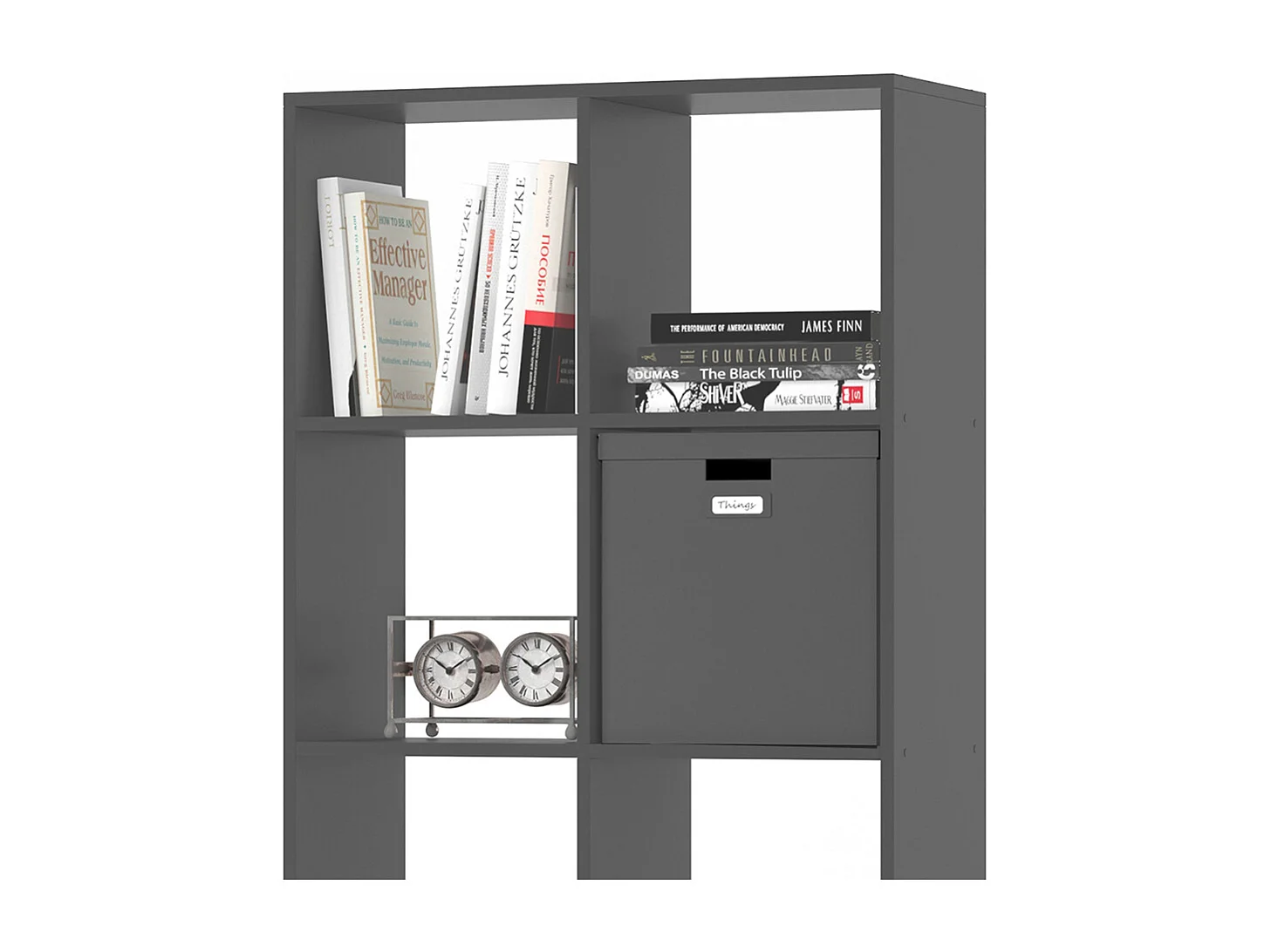 Meuble de rangement cube gris 143x29x72 scutum