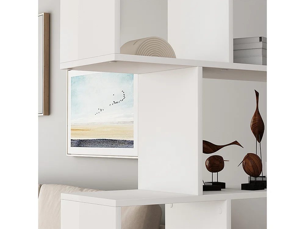 Meuble de rangement cube blanc 106x25x161.5 aramis